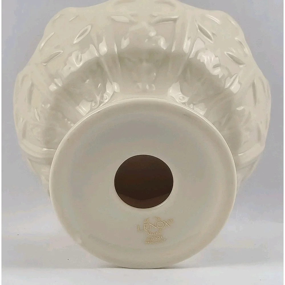 Lenox Candy Dish / Nut Bowl Platinum Rim - Fleur de Lis Collection, Trinket Dish
